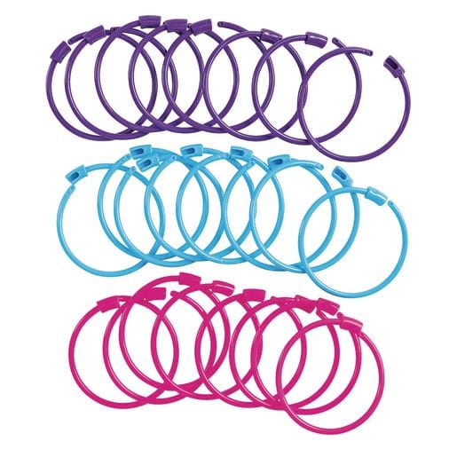 Pony Bead Bracelets, Set of 24