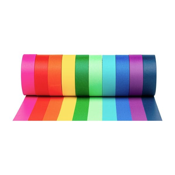 Washi Tape - 10 Solid Colours