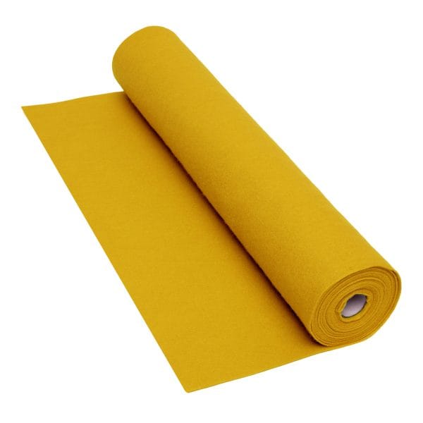 Dark Yellow Felt Roll - 5 m x 45 cm, 160 gsm