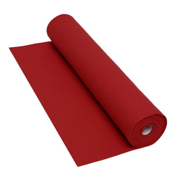 Red Felt Roll - 5 m x 45 cm, 160 gsm