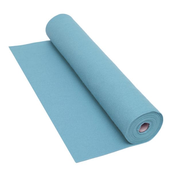 Light Blue Felt Roll - 5 m x 45 cm, 160 gsm