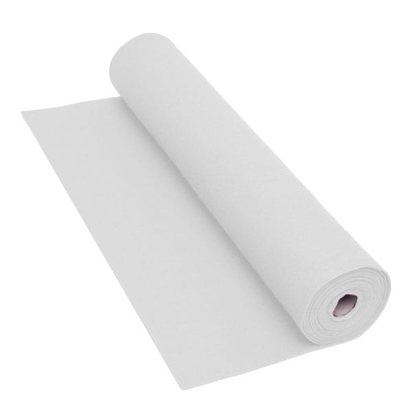 White Felt Roll - 5 m x 45 cm, 160 gsm