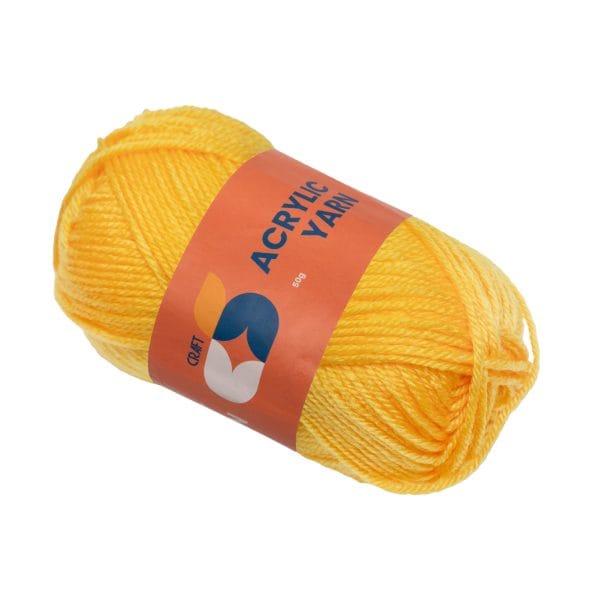 Acrylic Yarn, 2mm, 50g, White