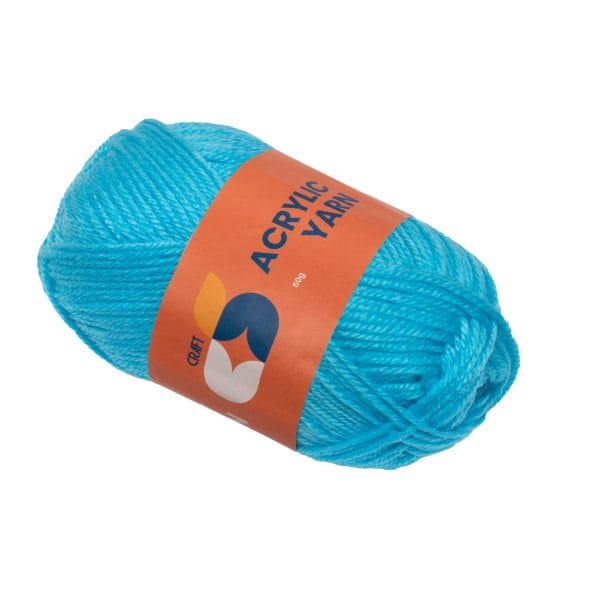 Acrylic Yarn, 2mm, 50g, Blue