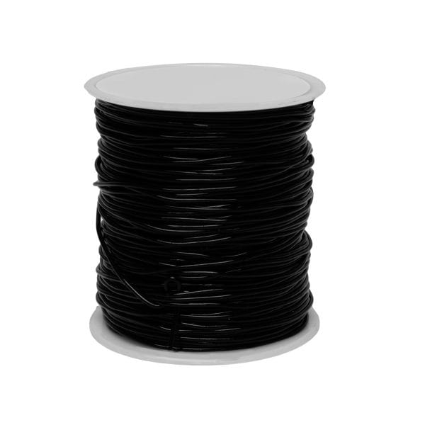 Black Elastic Cord - 50 m dia. 1mm