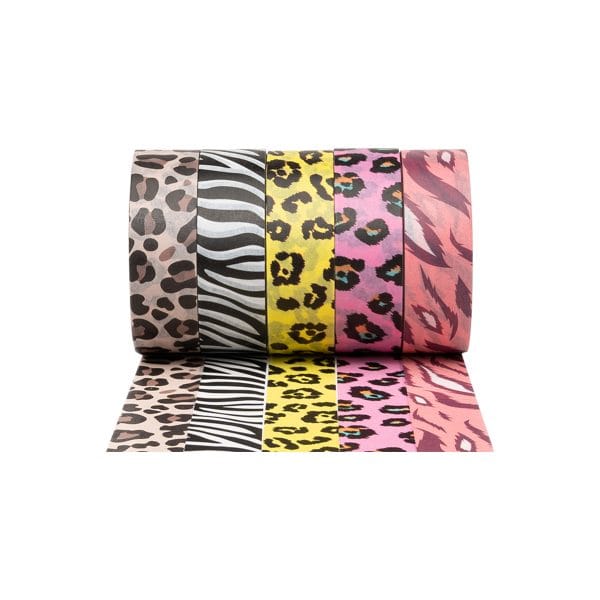 Washi Tape - Animal Patterns - 5 Rolls