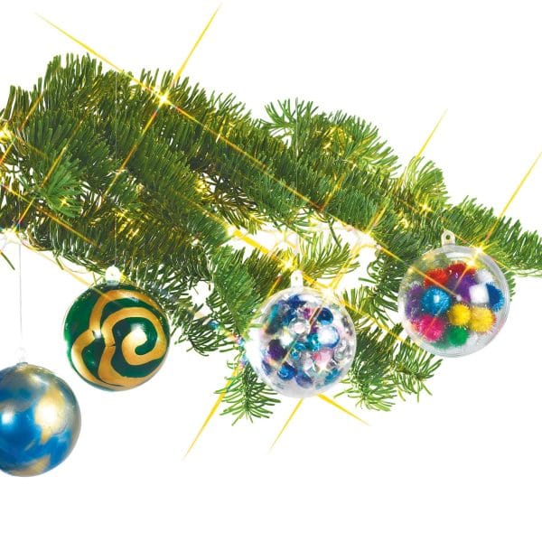 Clear Fillable Ornaments, Set of 12