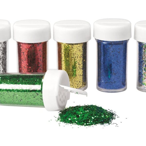 Biodegradable Glitter in Small Jars - Set of 6