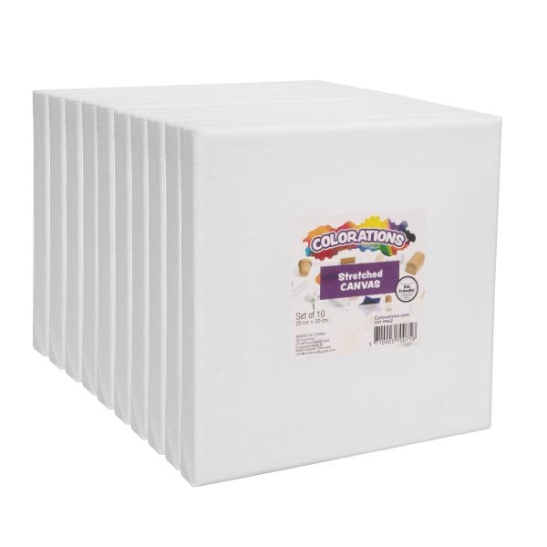 Stretched Canvas  20 x 20 cm - Pack of 10