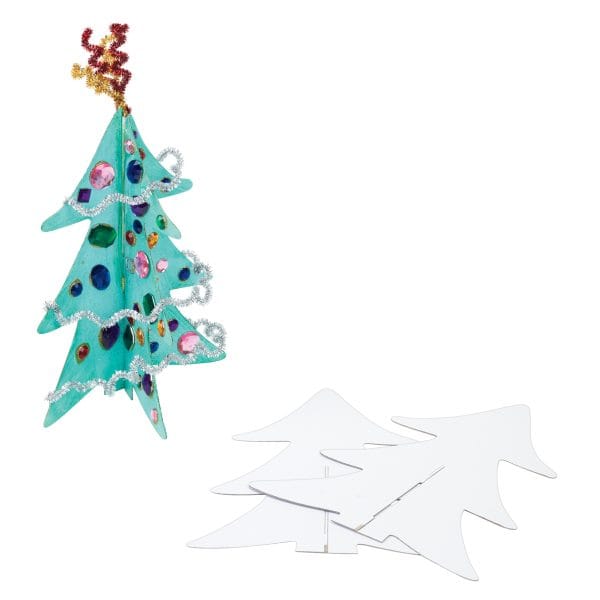 3D Standing Holiday Tree, Set of 12