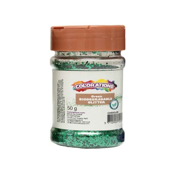 Biodegradable Glitter, Green - 50 g