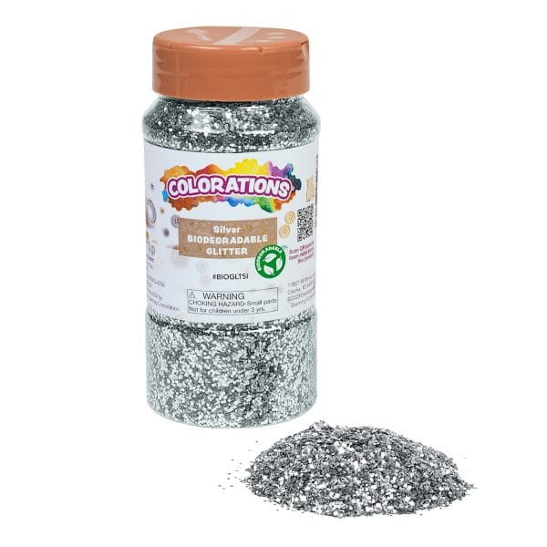Biodegradable glitter 113 g - silver