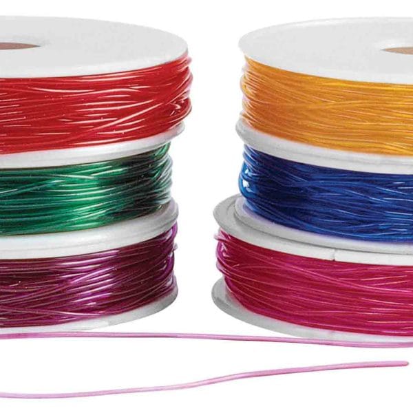 Coloured Stretchy Beading Cord - 55 Meters