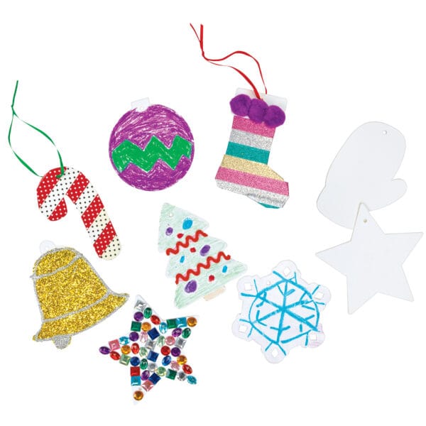 Cardstock Holiday Ornaments Value Pack, Set of 48