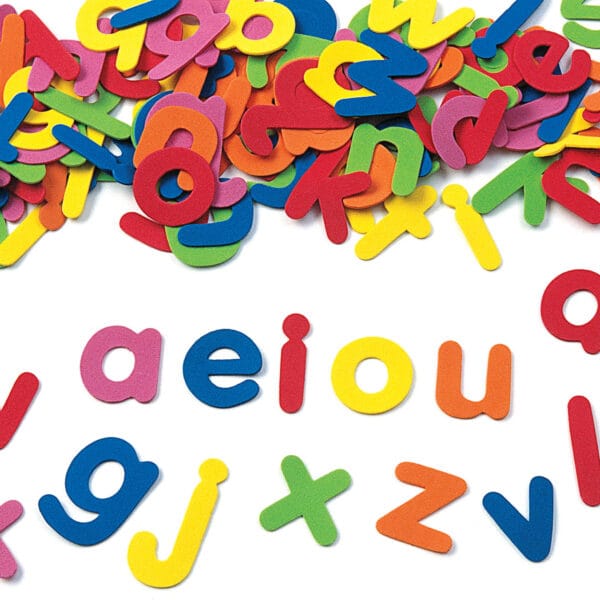 Self-Adhesive Lowercase Foam Letters, Set of 380