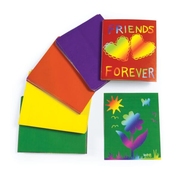 Scratch Designs Color Boards, Set of 100