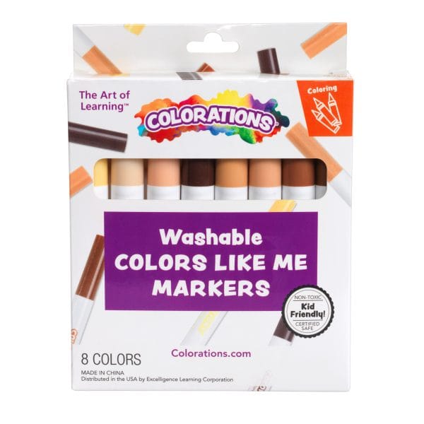Multicultural Chubby Markers, Set of 8