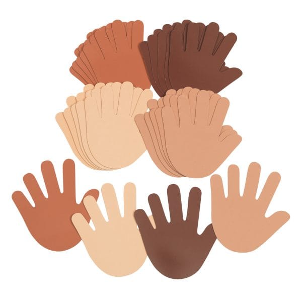 Colours Like Me Hands, 4 Colours, Set of 24