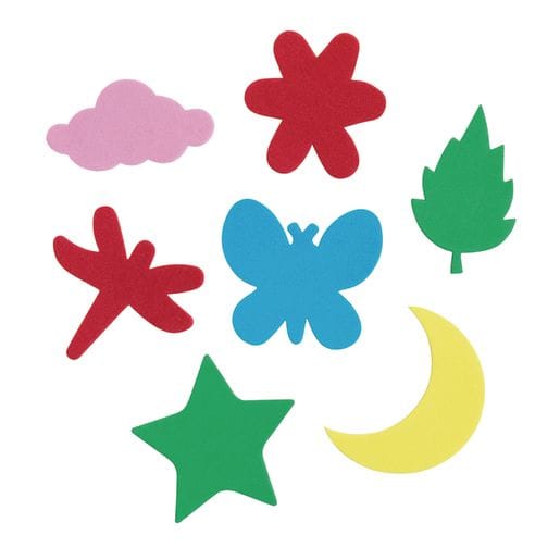 Self-Adhesive Foam Shapes, 54 Pieces