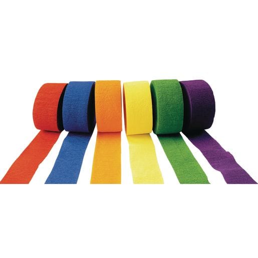 Crepe Paper Streamers - Set of 6
