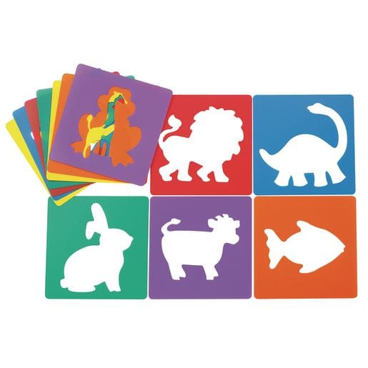 Animal Shapes Stencil - Set of 12
