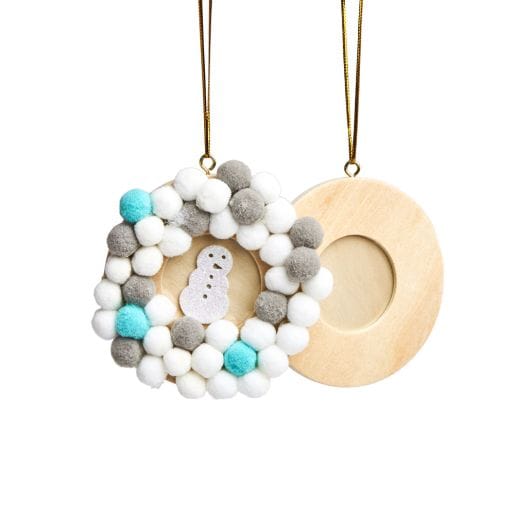 Wooden Photo Frame Ornaments, Set of 12