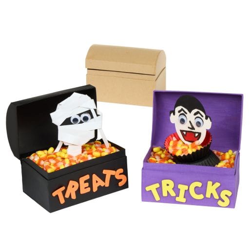 Decorate Your Own Papier-Mache Treasure Chests, Set of 12