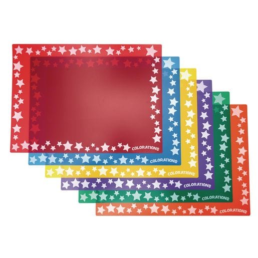 Keep-It-Clean Plastic Art Mats-Set of 6