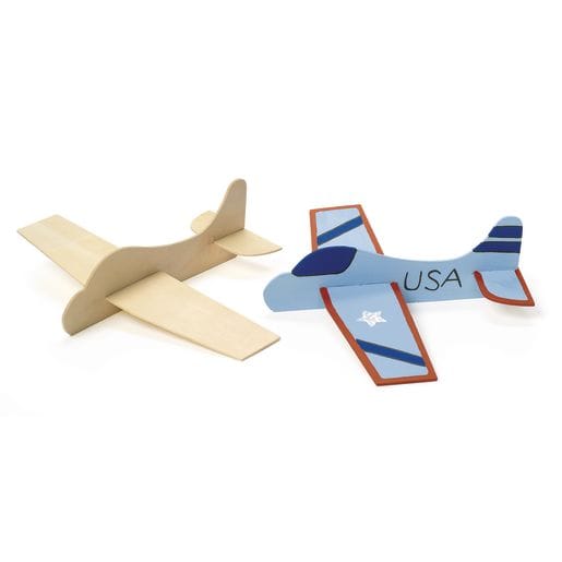 Wooden Model Airplanes, Set of 12