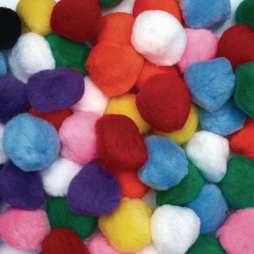 Jumbo Pom Pom-5 Cm-50 Pieces