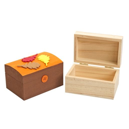 Wooden Treasure Boxes, Set of 12