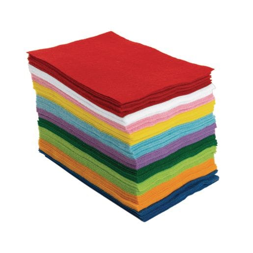 Easy Felt Sheets - Set of 100, 15 Cm x 23 Cm