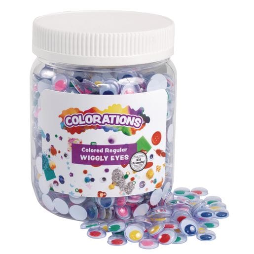 Colored Wiggly Eyes - 1000 Pieces