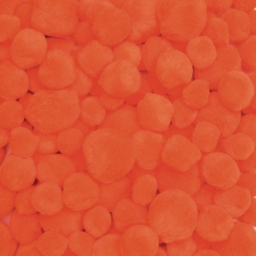 Pom-Poms Orange - 100 Pieces