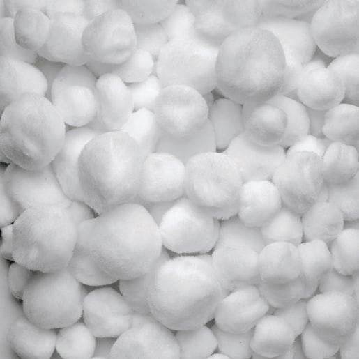 Pom-Poms White - 100 Pieces