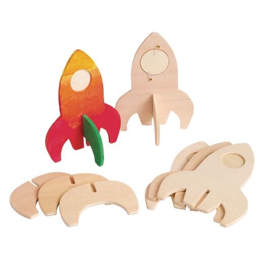 Rocket Ship Photo Frames, Set of 12