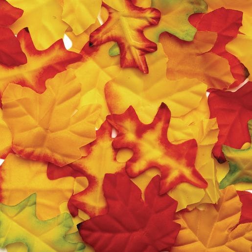 Fabric Fall Leaves, 200 Pieces