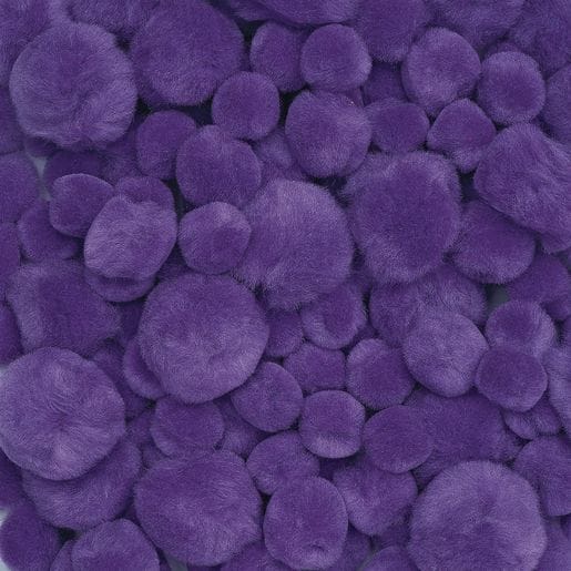 Pom-Poms Purple - 100 Pieces