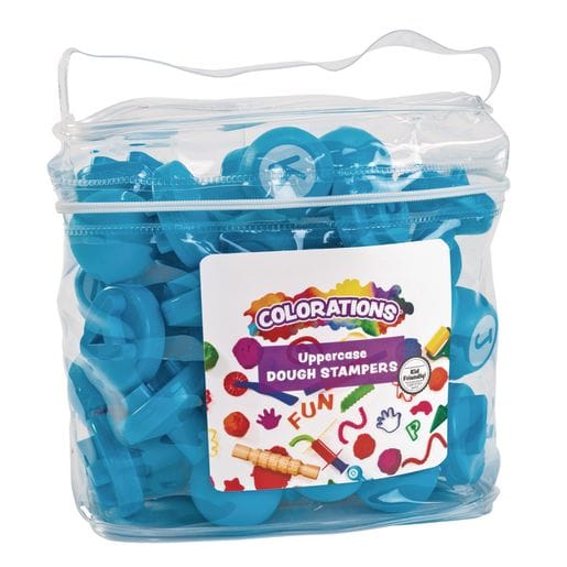 Uppercase Alpha Dough Stampers - 26 Pieces