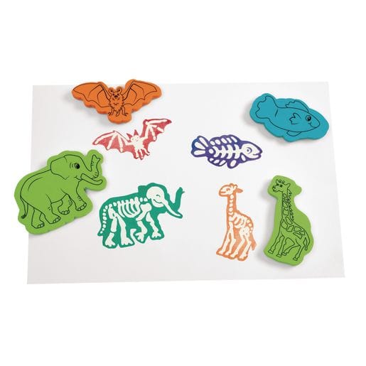 Animal Skeleton Stampers - Set of 15