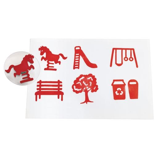 Jumbo Easy Grip Park Stampers - Set of 6