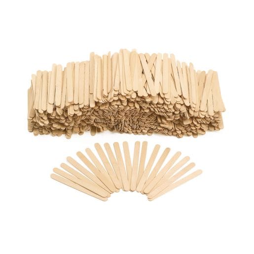 1000 Regular Natural Wood Craft Sticks
