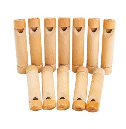 Wooden Slide Whistles, Set of 12