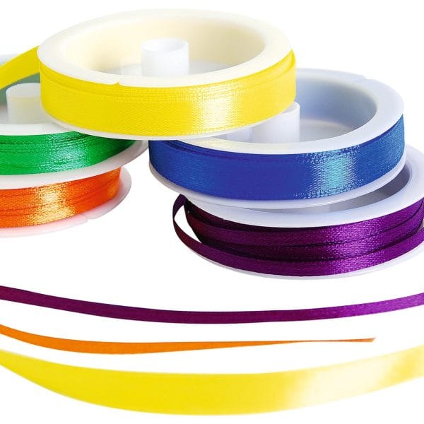 122 M Feet of Satin Ribbon - 16 Spools