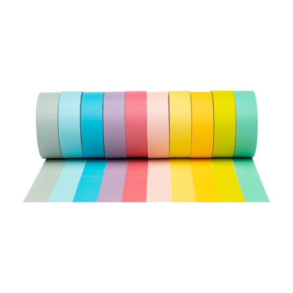 Washi Tape - 10 Pastel Colours