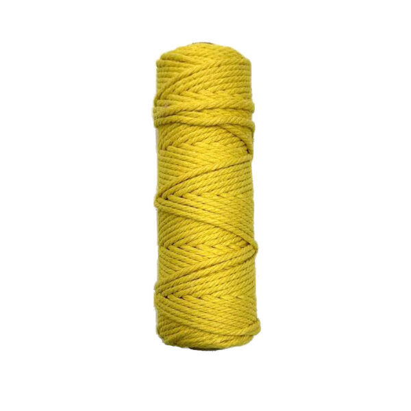 Macramé Yarn – 3 mm – 50 m – Yellow