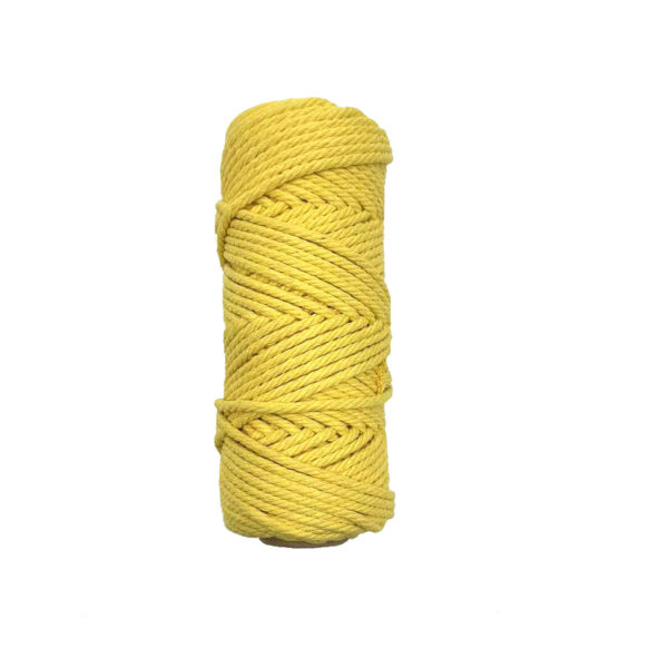 Macramé Yarn – 5 mm – 50 m – Yellow