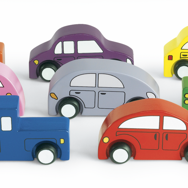 Wooden Cars & Trucks – Set of 10